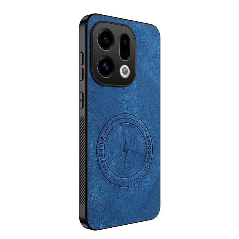 WANLONFENG For Oppo Find X9 5G Magnetic Case  SD1 Series Nappa Texture PC TPU Phone Cover