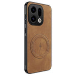 WANLONFENG For Oppo Find X9 5G Magnetic Case  SD1 Series Nappa Texture PC TPU Phone Cover