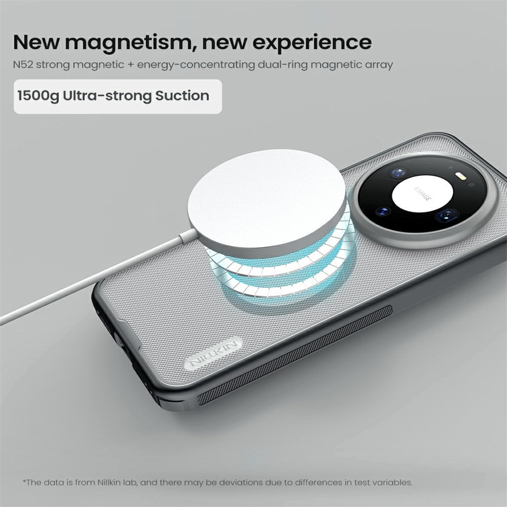 NILLKIN Super Frosted Shield Pro for Huawei Mate 80  /  80 Pro Magnetic Case Matte PC TPU Clear Black Phone Back Cover