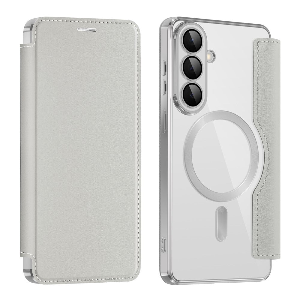 Samsung Galaxy S26+ magnetisk skal, RFID-blokerende kortholder, lædermobilcover med linsefilm