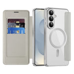 Samsung Galaxy S26+ magnetisk skal, RFID-blokerende kortholder, lædermobilcover med linsefilm