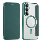 Samsung Galaxy S26+ magnetisk skal, RFID-blokerende kortholder, lædermobilcover med linsefilm