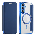 Samsung Galaxy S26+ magnetisk skal, RFID-blokerende kortholder, lædermobilcover med linsefilm