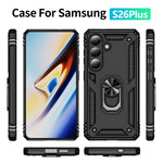 For Samsung Galaxy S26+ Case PC + TPU Phone Cover with Kickstand