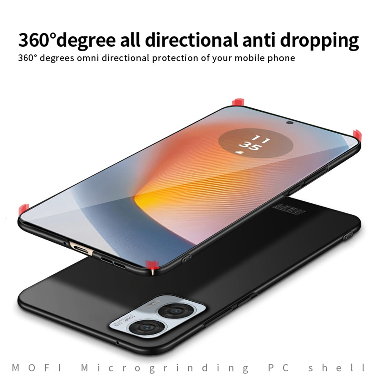 MOFI Shield Matte Series ultratyndt PC-beskyttelsescover til Motorola G96 5G / Motorola Edge 50 Fusion 5G