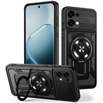 Til Oppo A6 Pro 5G Magnetisk Etui Roterende Støtteben TPU + PC Telefoncover