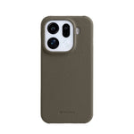MELKCO For Oppo Find X9 Pro 5G Case Incomplete Edge Genuine Cow Leather Coated PC Cover