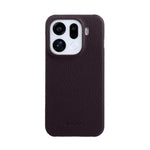 MELKCO For Oppo Find X9 Pro 5G Case Incomplete Edge Genuine Cow Leather Coated PC Cover