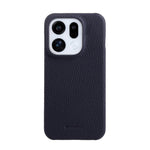 MELKCO For Oppo Find X9 5G Case Incomplete Edge Genuine Cow Leather Coated PC Cover