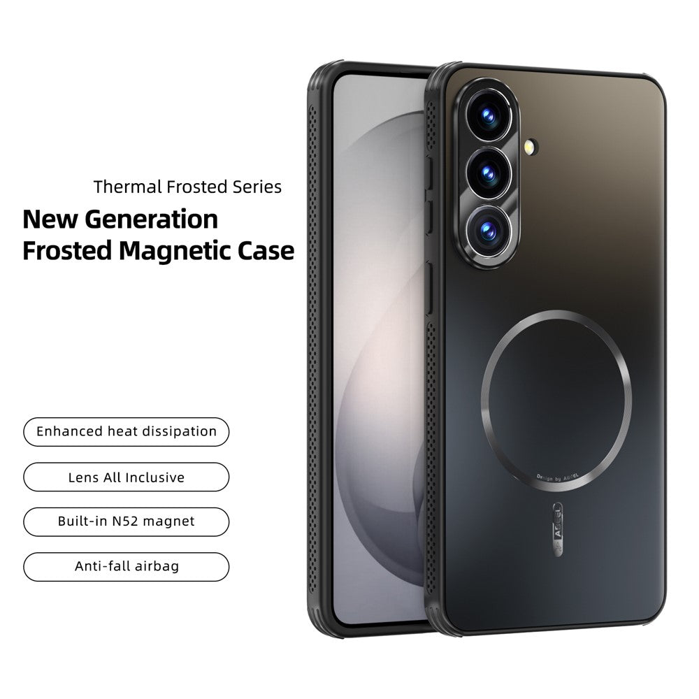 ABEEL For Samsung Galaxy S26 Magnetic Case TPU PC Cooling Matte Phone Back Cover with Lens Film