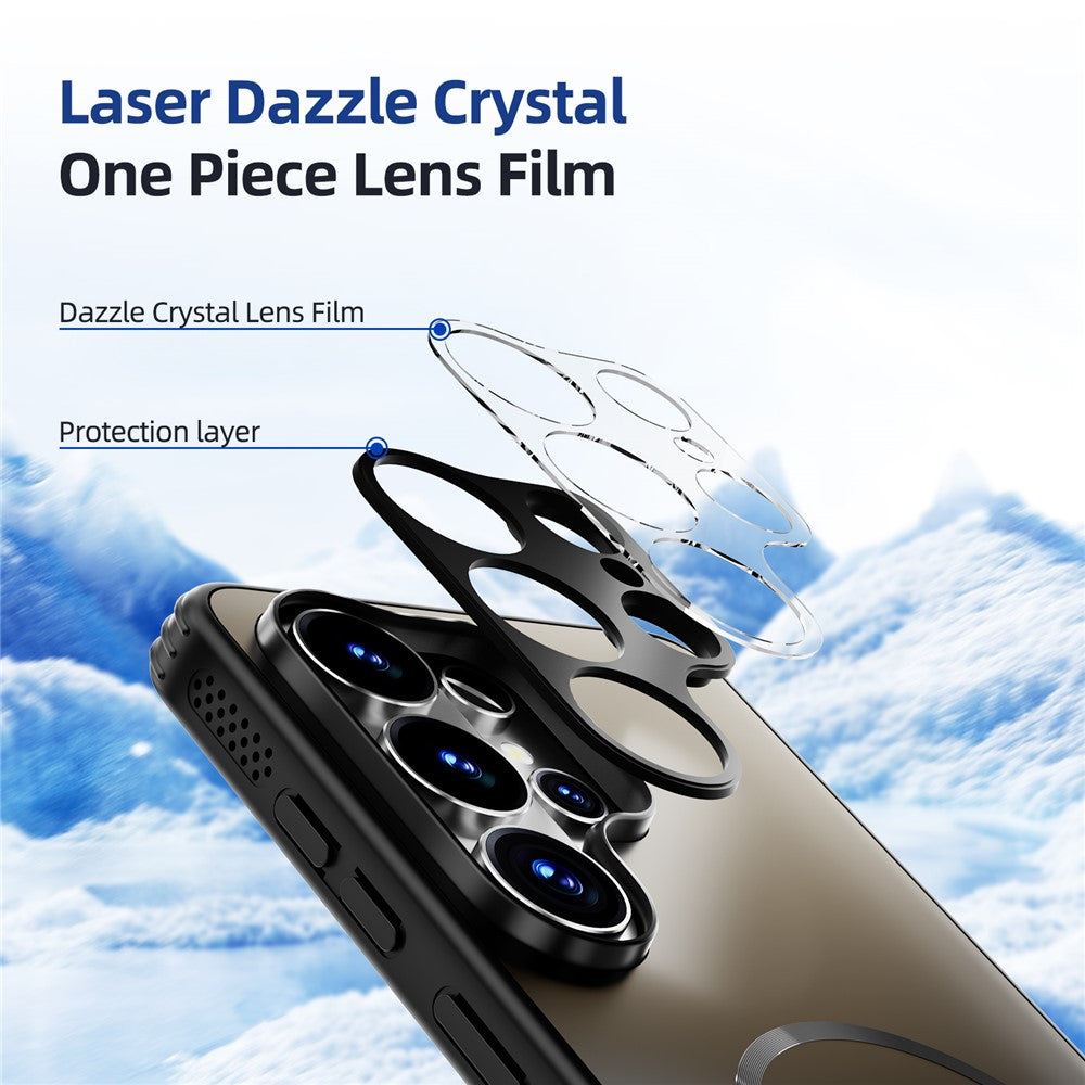 ABEEL For Samsung Galaxy S26 Magnetic Case TPU PC Cooling Matte Phone Back Cover with Lens Film