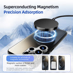 ABEEL For Samsung Galaxy S26+ Magnetic Case TPU PC Cooling Matte Phone Back Cover with Lens Film