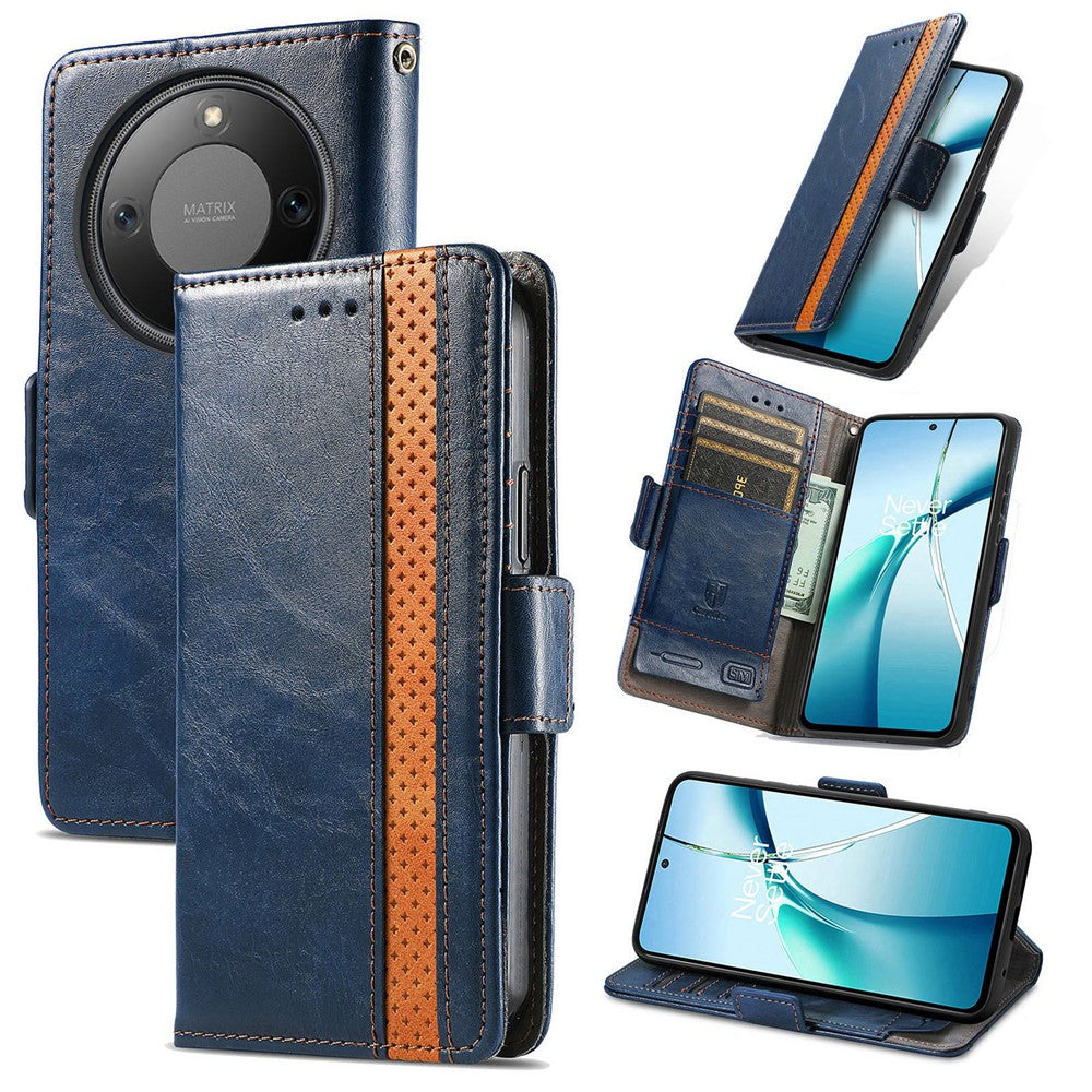 CASENEO For Honor Magic8 Lite 5G / X9d 5G / X70 5G Phone Cases PU Leather Cover Stand with RFID Blocking Wallet