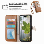 Stand Case for Honor Magic8 Lite 5G / X9d 5G / X70 5G Leaf Shape Magnetic Clasp Leather Phone Cover with Hand Strap