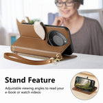 Stand Case for Honor Magic8 Lite 5G / X9d 5G / X70 5G Leaf Shape Magnetic Clasp Leather Phone Cover with Hand Strap