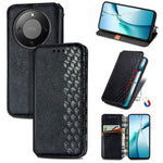 For Honor Magic8 Lite 5G / X9d 5G / X70 5G Case Rhombus Imprint PU Leather Wallet Phone Cover