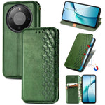 For Honor Magic8 Lite 5G / X9d 5G / X70 5G Case Rhombus Imprint PU Leather Wallet Phone Cover
