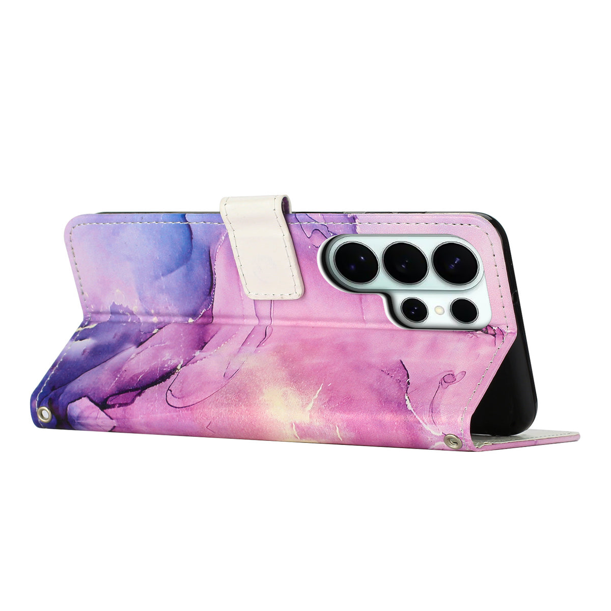 For Samsung Galaxy S26 Ultra Stand Case Marble Pattern PU Leather Wallet Phone Cover