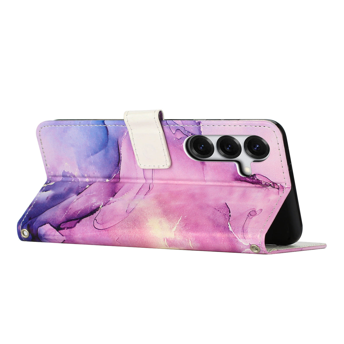 For Samsung Galaxy S26+ Stand Case Marble Pattern PU Leather Wallet Phone Cover