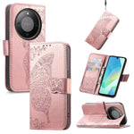 For Honor X70 5G / Honor X9d 5G / Honor Magic8 Lite 5G Case with Strap Butterfly Pattern PU Leather Wallet Phone Cover