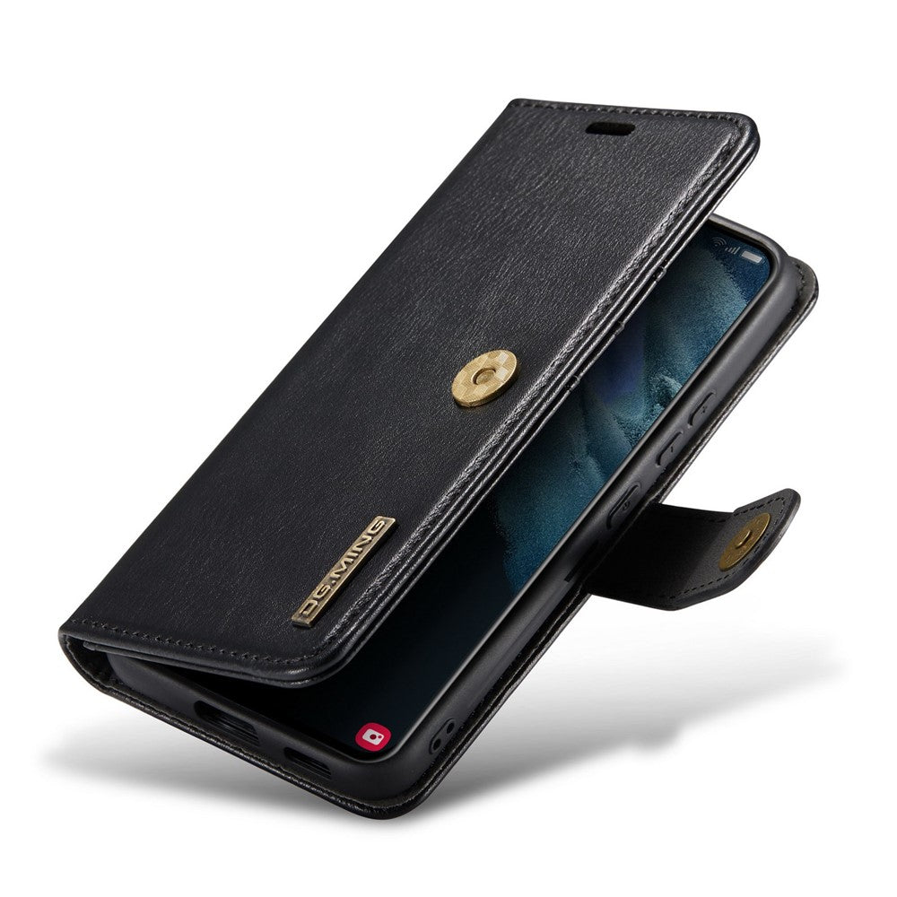 DG.MING For Samsung Galaxy S23+ Split Leather Stand Phone Case Stand Feature Magnetic Clasp Cover