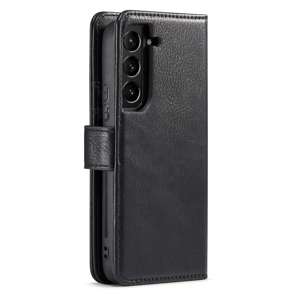 DG.MING For Samsung Galaxy S23+ Split Leather Stand Phone Case Stand Feature Magnetic Clasp Cover