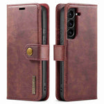 DG.MING For Samsung Galaxy S23+ Split Leather Stand Phone Case Stand Feature Magnetic Clasp Cover