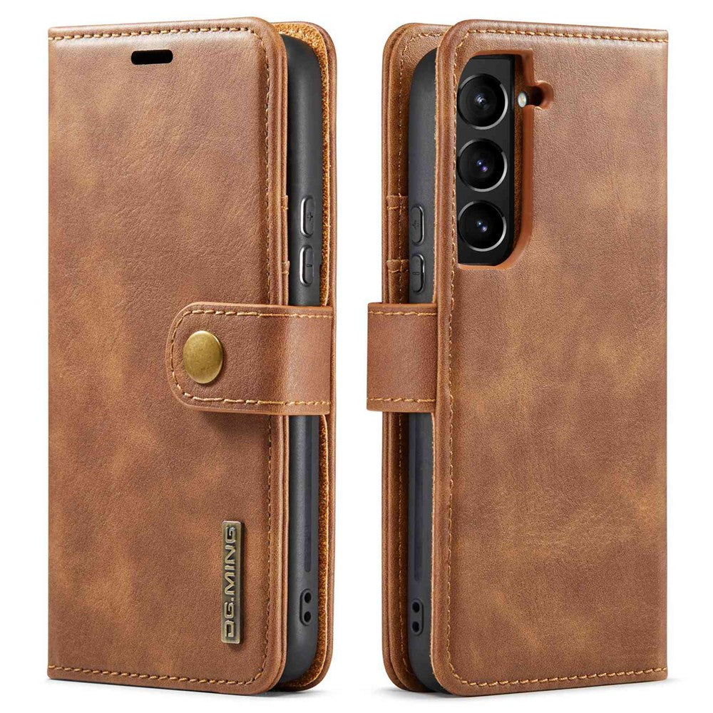 DG.MING For Samsung Galaxy S23+ Split Leather Stand Phone Case Stand Feature Magnetic Clasp Cover