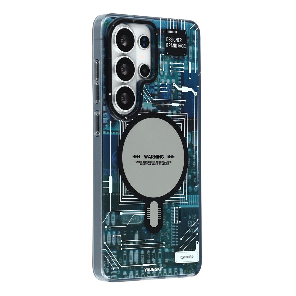 YOUNGKIT Technology Series for Samsung Galaxy S26 Ultra Magnetic Case Hard PC IMD Phone Cover