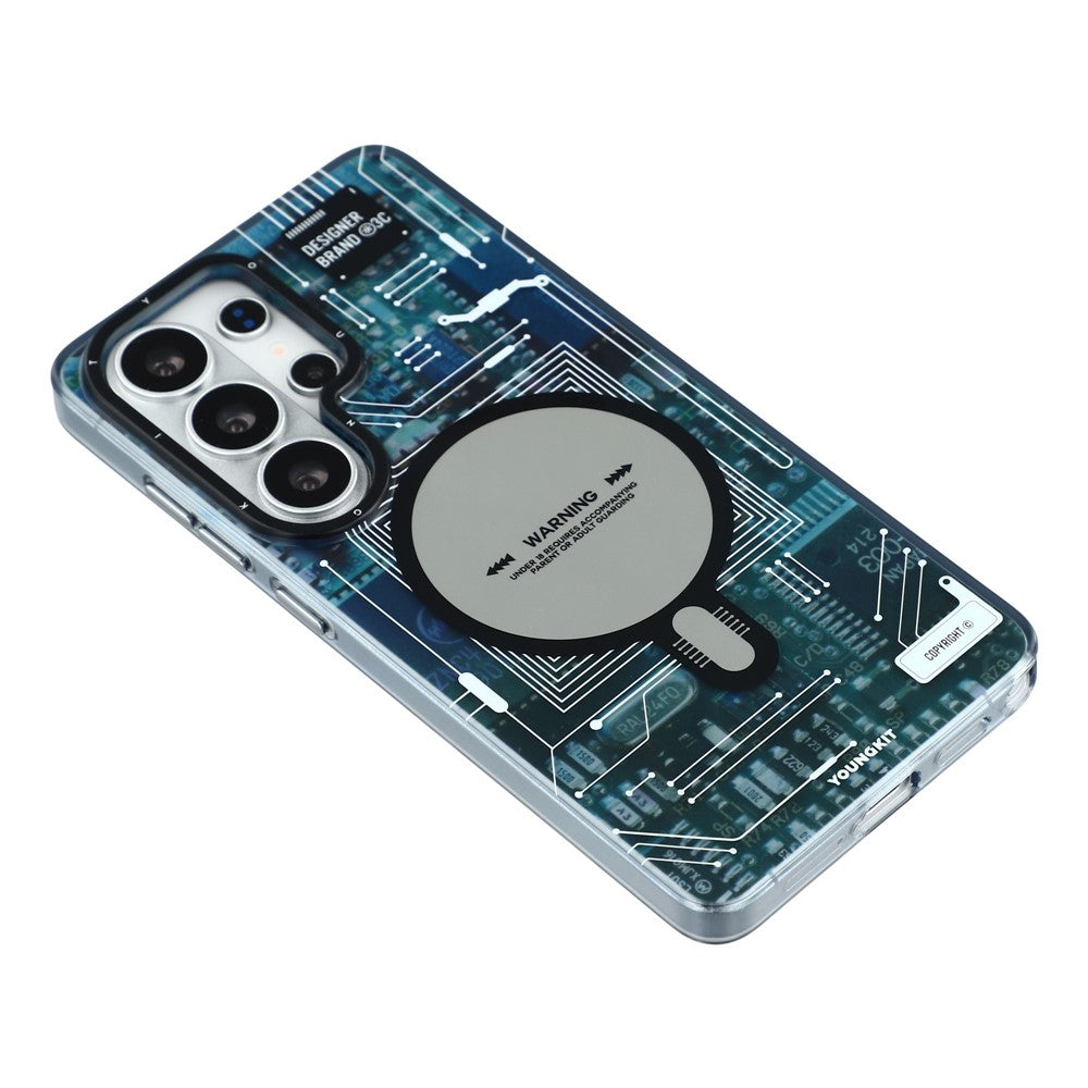 YOUNGKIT Technology Series for Samsung Galaxy S26 Ultra Magnetic Case Hard PC IMD Phone Cover