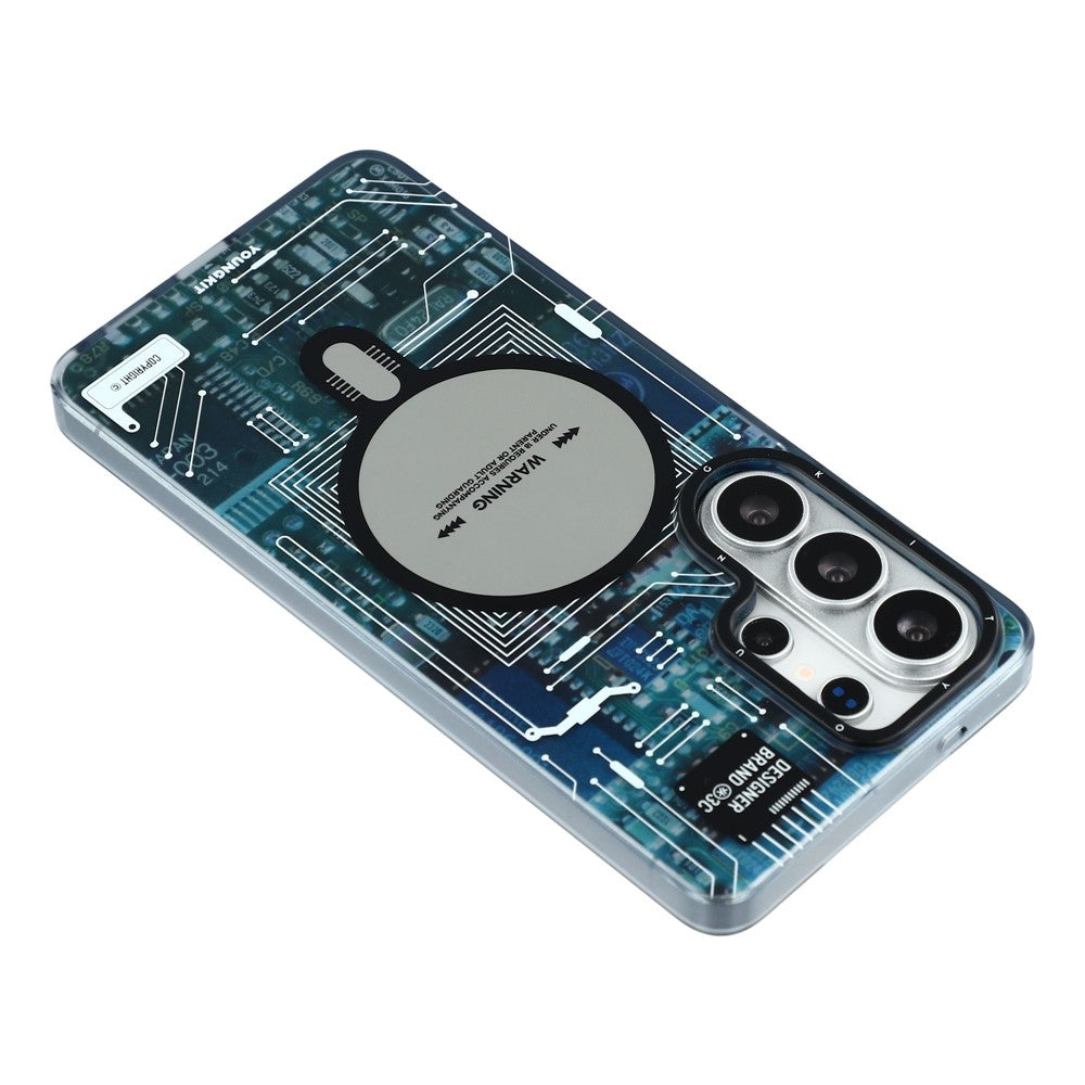 YOUNGKIT Technology Series for Samsung Galaxy S26 Ultra Magnetic Case Hard PC IMD Phone Cover