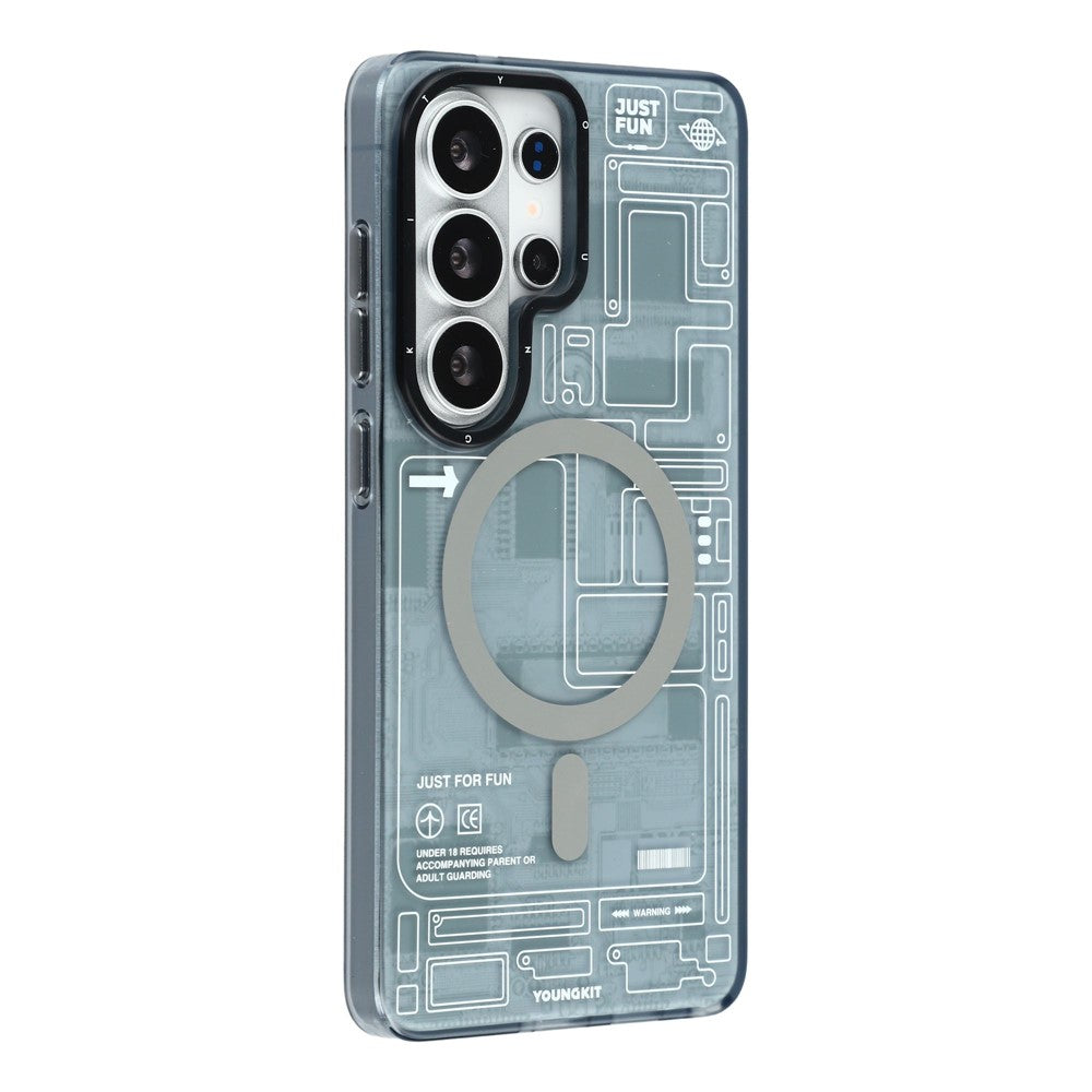 YOUNGKIT Technology Series for Samsung Galaxy S26 Ultra Magnetic Case Hard PC IMD Phone Cover