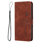 For Xiaomi Redmi Note 15 Pro 4G (Global) Stand Case PU Leather Phone Cover Imprinted Heart Pattern
