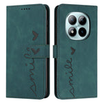 For Xiaomi Redmi Note 15 Pro 4G (Global) Stand Case PU Leather Phone Cover Imprinted Heart Pattern