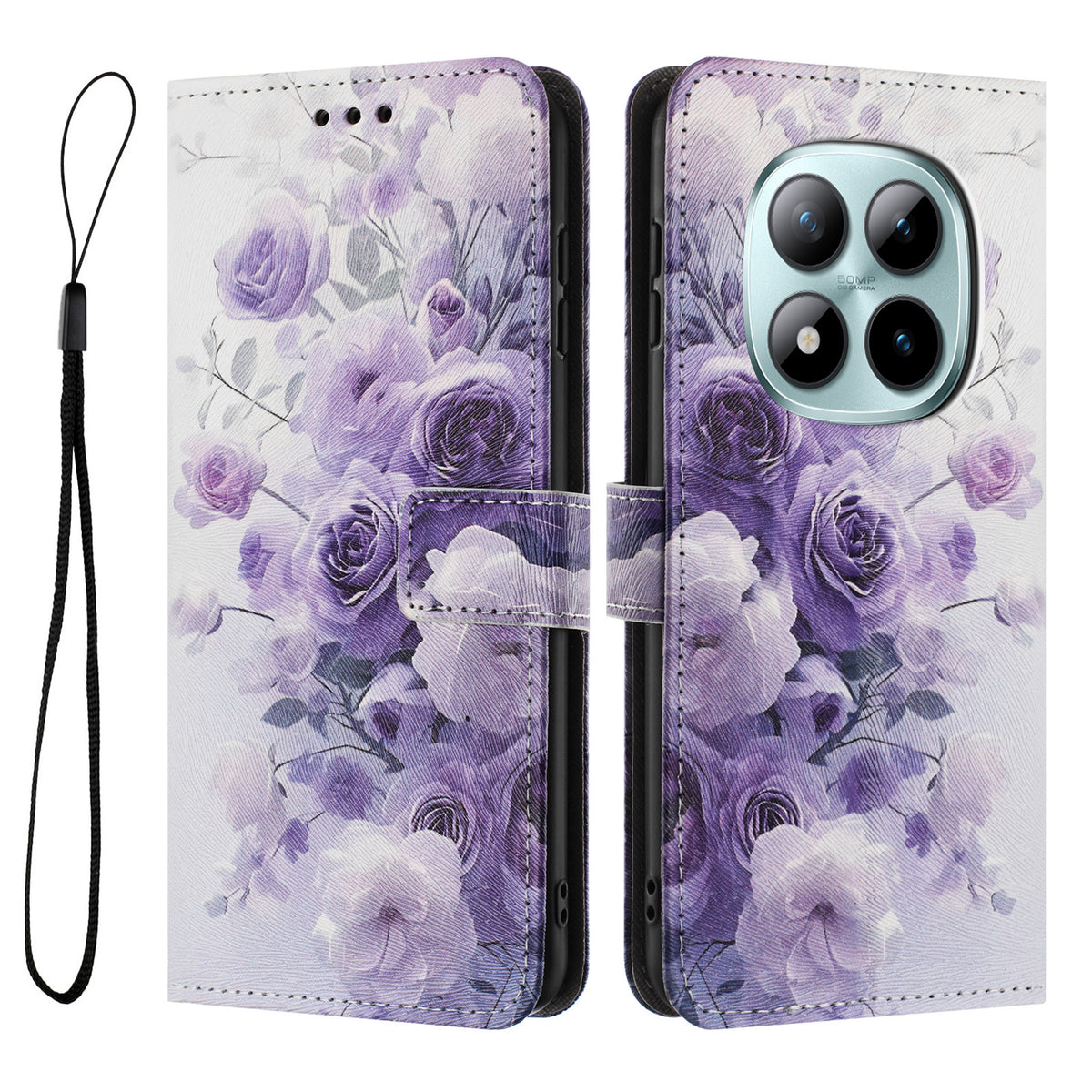 For Xiaomi Redmi Note 15 Pro 4G (Global) Wallet Case Pattern Printing PU Leather Phone Cover with Lanyard
