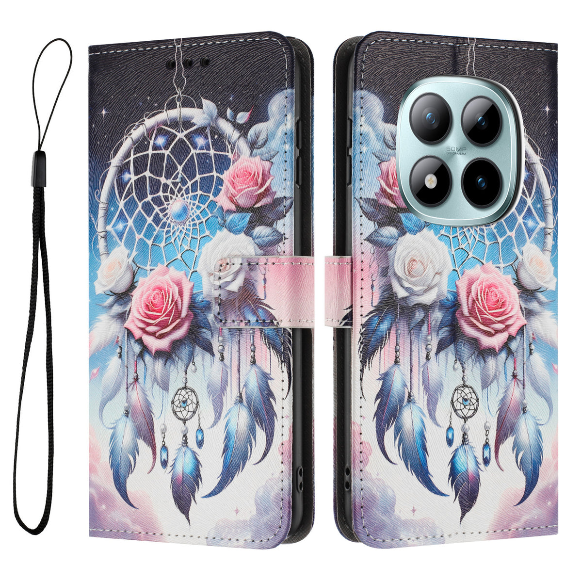 For Xiaomi Redmi Note 15 Pro 4G (Global) Wallet Case Pattern Printing PU Leather Phone Cover with Lanyard