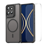 ENKAY HAT PRINCE För Motorola Edge 60 Neo 5G / Edge 50 Neo 5G Magnetiskt Skal med 9H Härdat Glas PC TPU Matt mobilskal