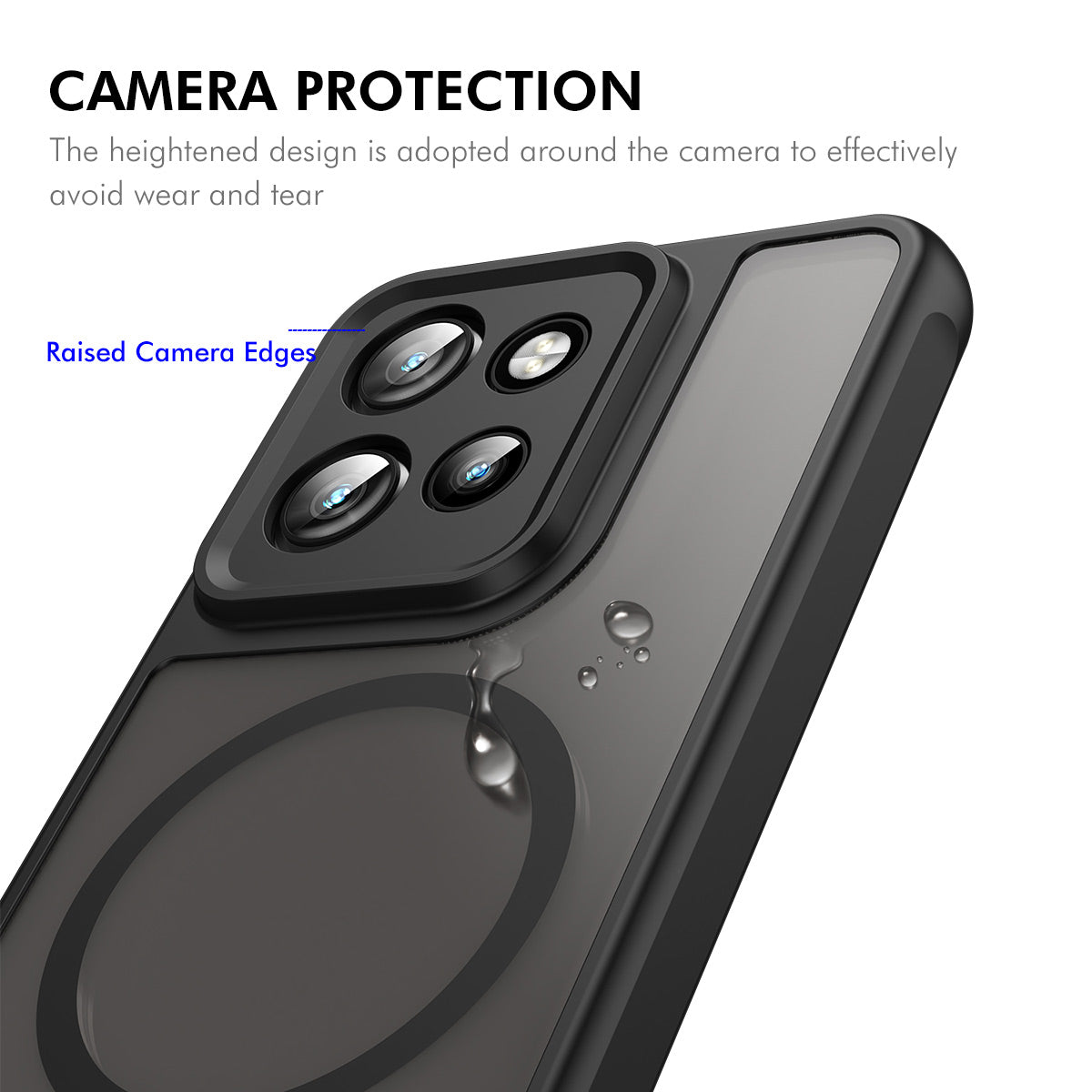 ENKAY HAT PRINCE För Motorola Edge 60 Neo 5G / Edge 50 Neo 5G Magnetiskt Skal med 9H Härdat Glas PC TPU Matt mobilskal