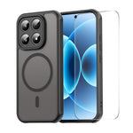 ENKAY HAT PRINCE For Xiaomi 17   Magnetic Case with Tempered Glass Support Ultrasonic Unlocking PC TPU Matte Phone Cover