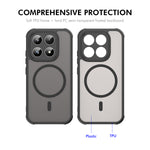ENKAY HAT PRINCE For Xiaomi 17   Magnetic Case with Tempered Glass Support Ultrasonic Unlocking PC TPU Matte Phone Cover