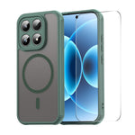 ENKAY HAT PRINCE For Xiaomi 17   Magnetic Case with Tempered Glass Support Ultrasonic Unlocking PC TPU Matte Phone Cover