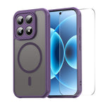 ENKAY HAT PRINCE For Xiaomi 17   Magnetic Case with Tempered Glass Support Ultrasonic Unlocking PC TPU Matte Phone Cover