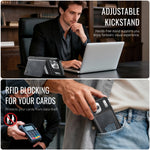 CASEME For iPhone 18 Pro / 17 Pro Magnetic Case  ME80 Series Leather PC TPU Phone Cover with Detachable Wallet