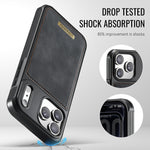 CASEME For iPhone 18 Pro / 17 Pro Magnetic Case  ME80 Series Leather PC TPU Phone Cover with Detachable Wallet