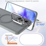 Magnetisk cover til Samsung Galaxy A18 5G / A18 4G / A26 5G / A17 5G / A17 4G / A16 5G / A16 4G med sammenfoldeligt stativ, mat PC + TPU-mobilcover