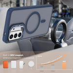 For Samsung Galaxy A56 5G  /  A36 5G Magnetic Case Foldable Kickstand Matte PC + TPU Phone Cover