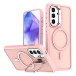 For Samsung Galaxy A56 5G  /  A36 5G Magnetic Case Foldable Kickstand Matte PC + TPU Phone Cover
