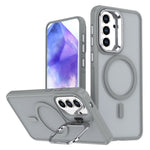 Til Samsung Galaxy A37 5G Magnetisk Etui Sammenfoldeligt Støtteben Mat PC + TPU Telefoncover