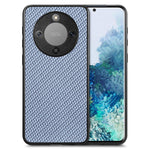 Phone Case For Honor Magic8 Lite 5G  /  X9d 5G  /  X70 5G Carbon Fiber Texture PU Leather + PC + TPU Cover