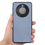 Phone Case For Honor Magic8 Lite 5G  /  X9d 5G  /  X70 5G Carbon Fiber Texture PU Leather + PC + TPU Cover